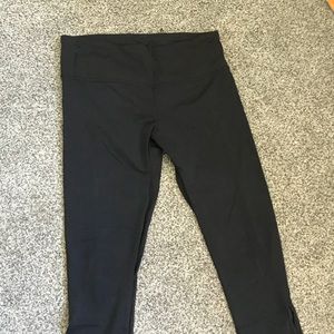 black lulu leggings